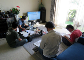打ち合わせ中